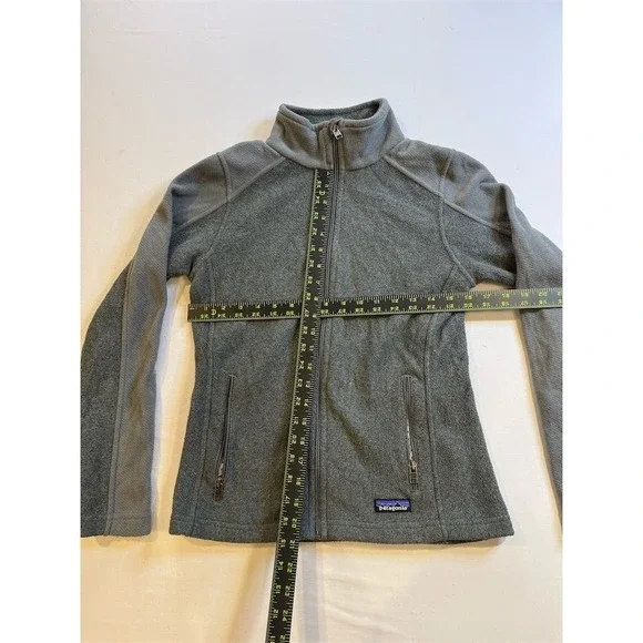 Patagonia Women's Synchilla Fleece Jacket Gray Size S Casual Full Zip - Picture 5 of 6